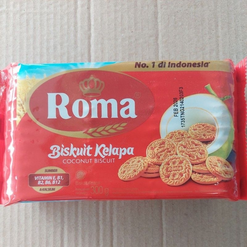 

Biskuit Roma Kelapa Berat 300 gr