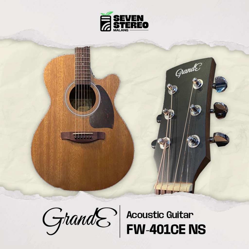 Grande FW401CE NS Acoustic Guitar (Gitar Akustik + Preamp)