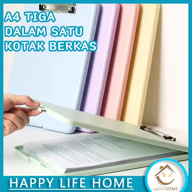 

A4 2 IN 1 Clipboard Papan Klip Kotak Berkas Penyimpanan A4 Papan Klip Kotak Berkas Papan Gambar