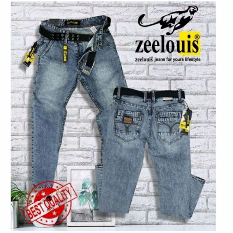 celana jeans zee Louis 100% original/celana jeans zee Louis pria setandar reguler