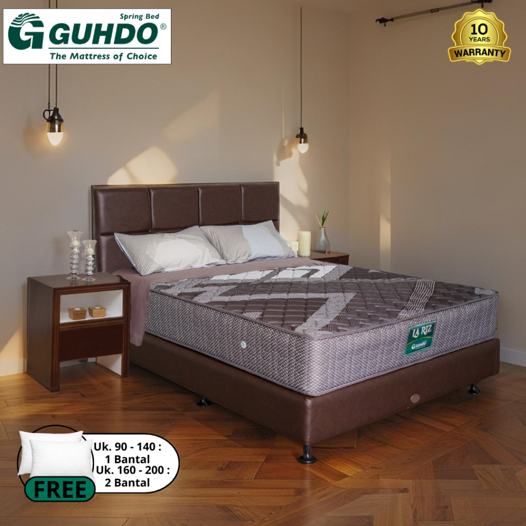 Full Set Kasur Spring Bed Guhdo La Riz Set Headboard Caserta Divan Atlantik