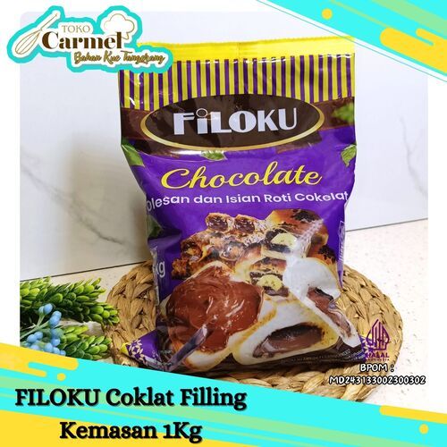 

FILOKU Coklat Filling 1kg - Isian Roti Donat