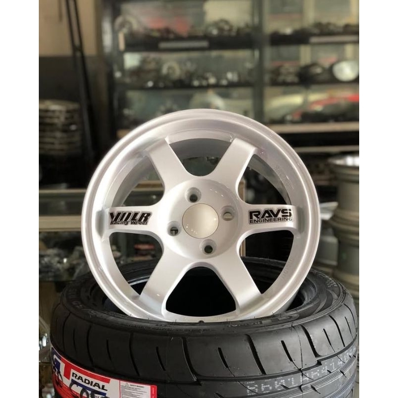 Velg Rays TE37 R15 White (NEW)