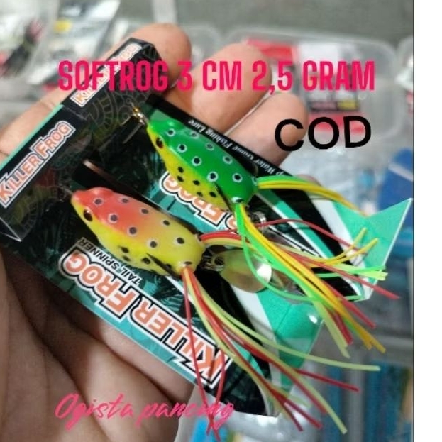 UMPAN MANCING CASTING SOFTROG  KODOK 2,5 Grm  3 CM