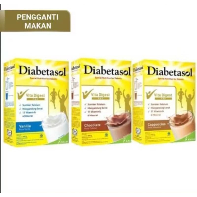 

PROMO | DIABETASOL 570 GRM | RASA VANILA | COKELAT | CAPPUCINO