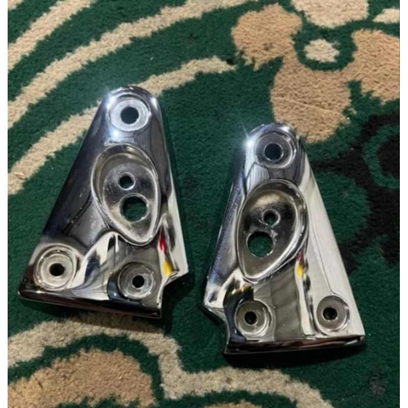 Kupingan pangkon lampu tiger tirev lama original crom