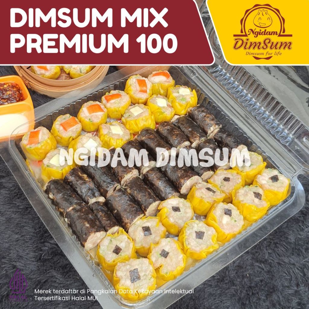 

Dimsum Premium Mix Isi 100 Sertifikasi Halal MUI + Chilli Oil 300 ml