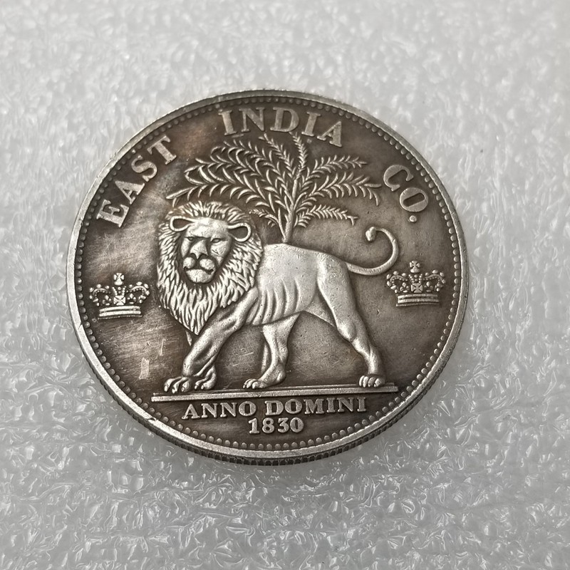 1830Inggris George IV Cooperized Perak Koleksi Koin Tembaga Koin Koin Perak39MM Langka Gajah Koin