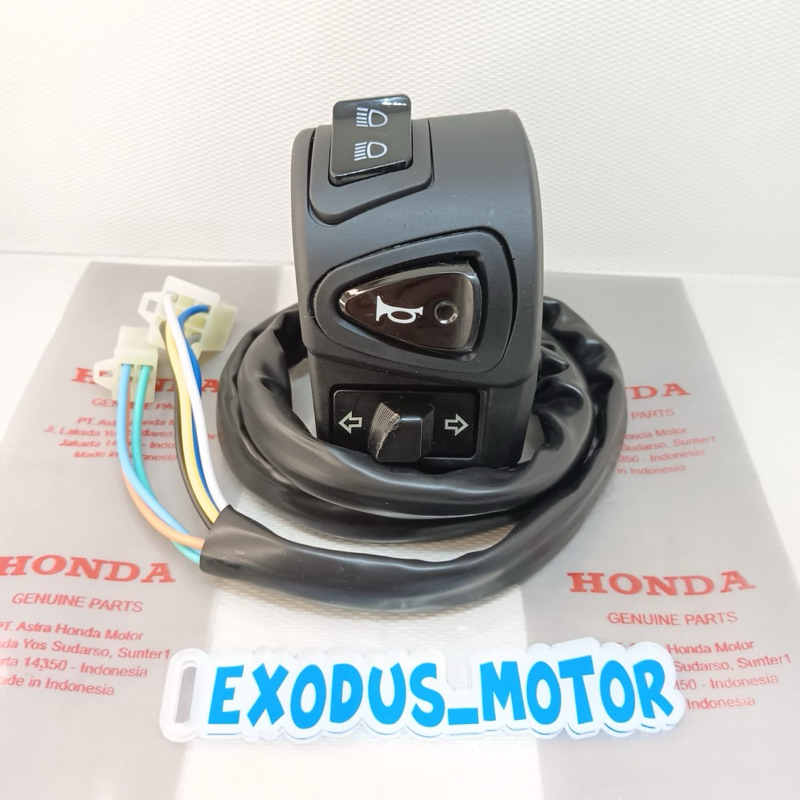 Akangmss - Saklar Lampu Scoopy Karbu Set Kiri Kanan