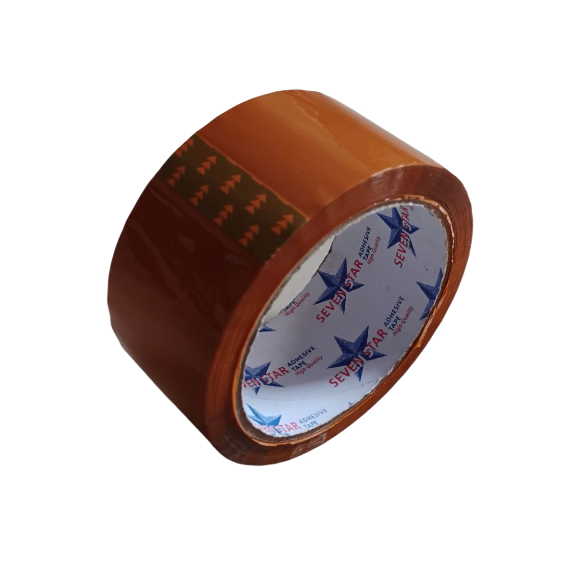 

LAKBAN COKELAT SEVENSTAR 72Y 45MM, LAKBAN COKELAT 72 YARD [1 ROLL]