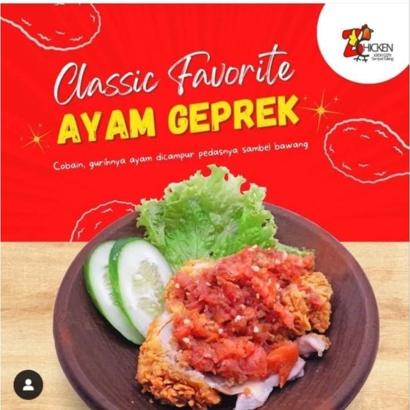 

ayam geprek dada / paha atas