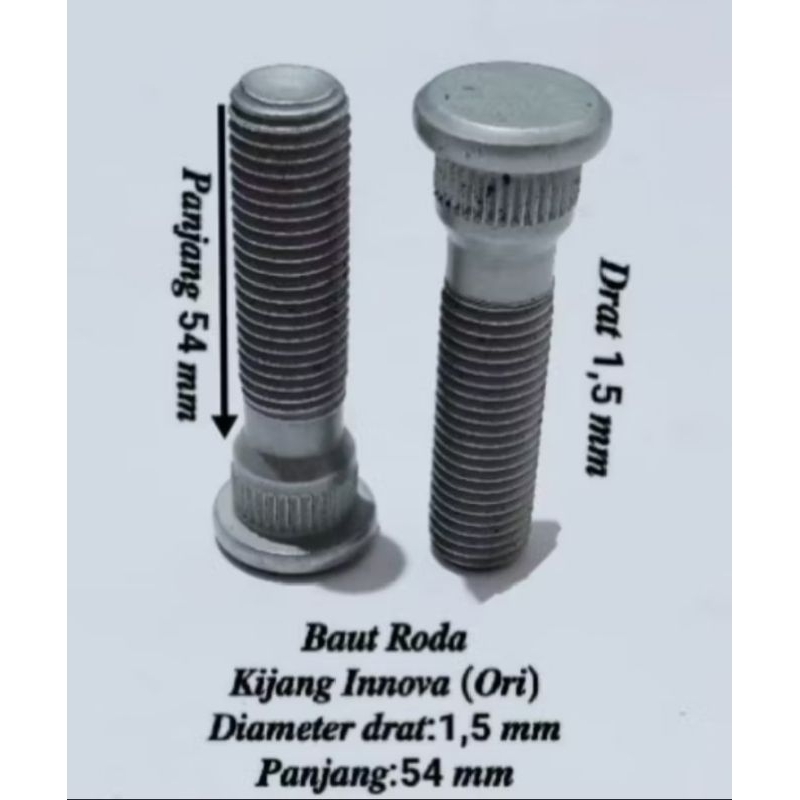 BAUT RODA KIJANG KAPSUL, INNOVA PANJANG 54 MM ATAU 5,4 CM ORIGINAL