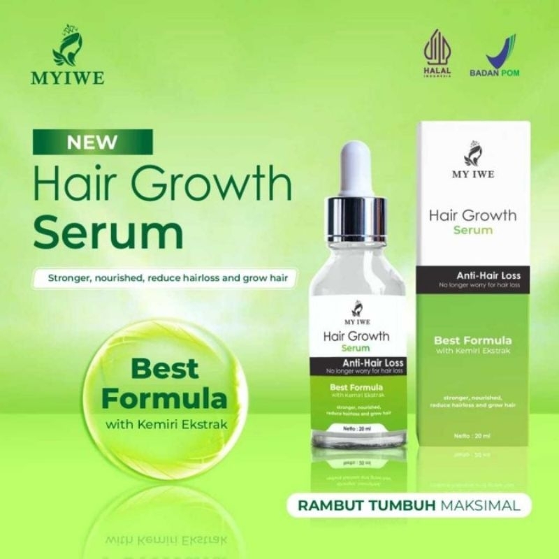 My Iwe Hair Growth Serum Penumbuh Rambut Botak Dan Cegah Rontok
