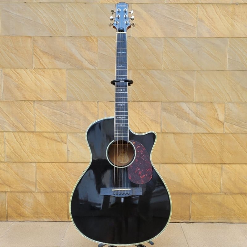 Gitar Akustik Elektrik SQOE XLDC BK / SQOE SPAIN XLDC EQ BK