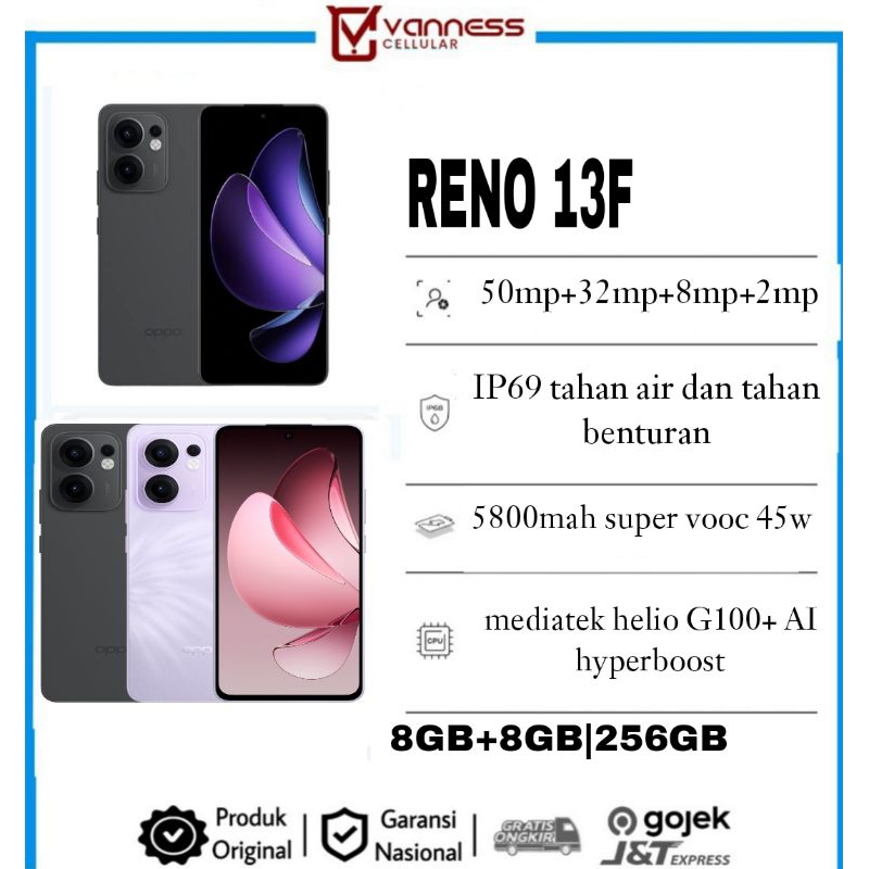 OPPO RENO 13F 4G RAM 16GB 256GB