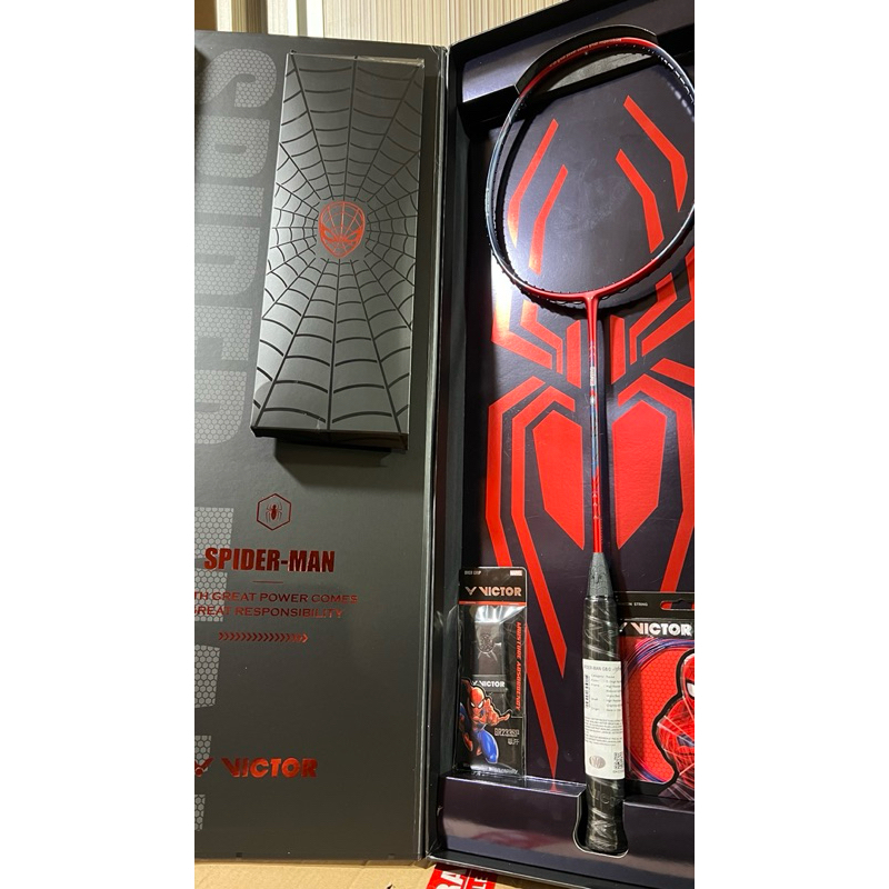 RAKET BADMINTON VICTOR SPIDERMAN ORIGINAL VICTOR SPIDERMAN 4U BOX EDITION