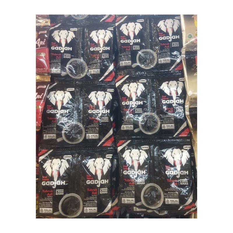 

KOPI GAJAH TUBRUK ASLI ISI 5 RENCENG @6.5GR KEMASAN TWINPACK