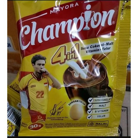 

Mayora Champion 4in1 1 renceng 10pcs