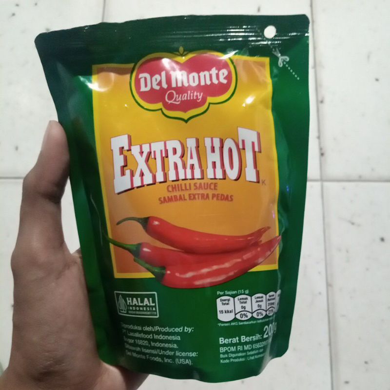 

saos sambal extra hot delmonte 200gram