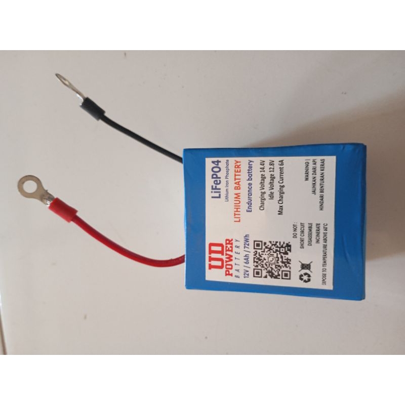 aki/baterai lithium 6 amper 12v