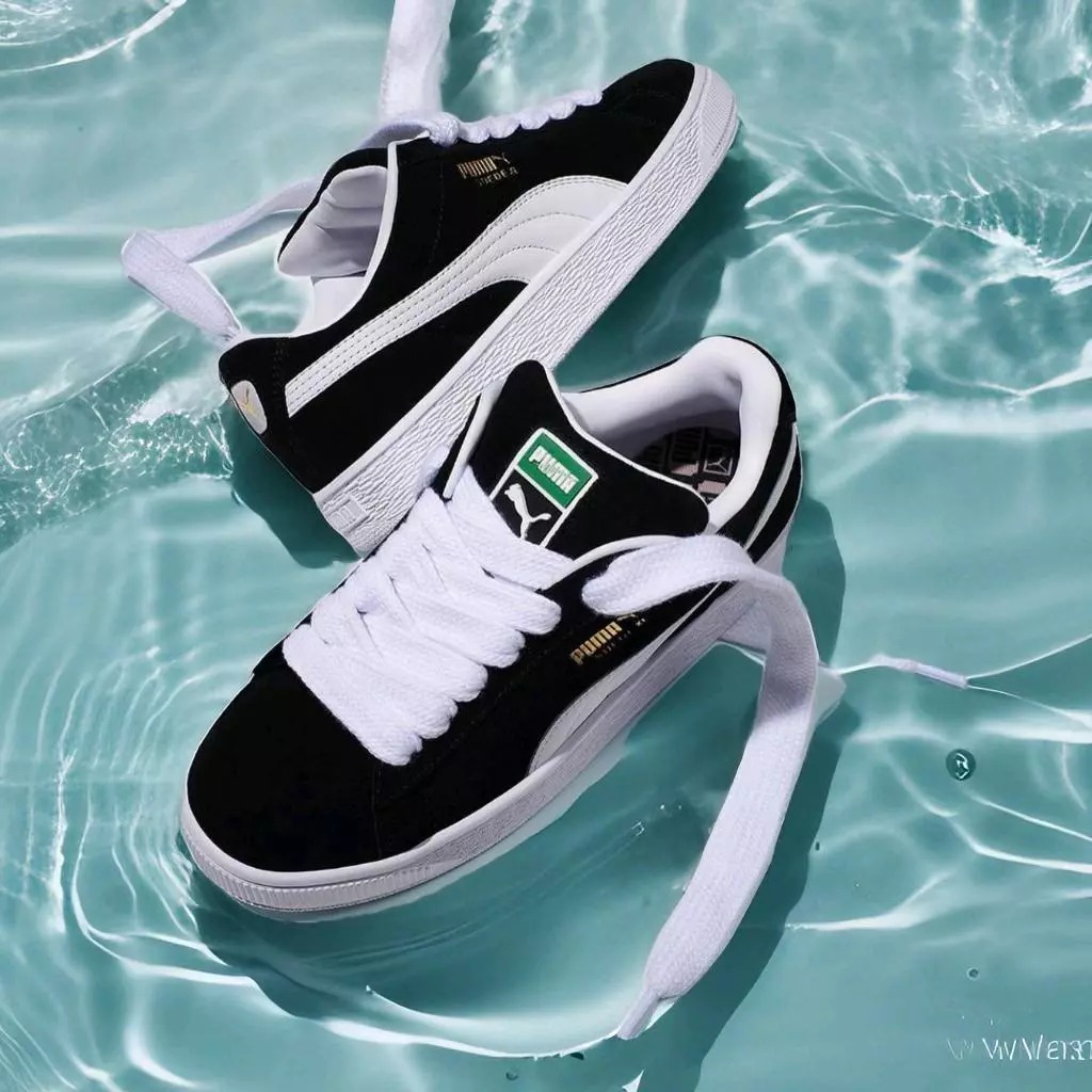 sepatu sneakers puma knu gemuk original brand hitam putih pria wanita