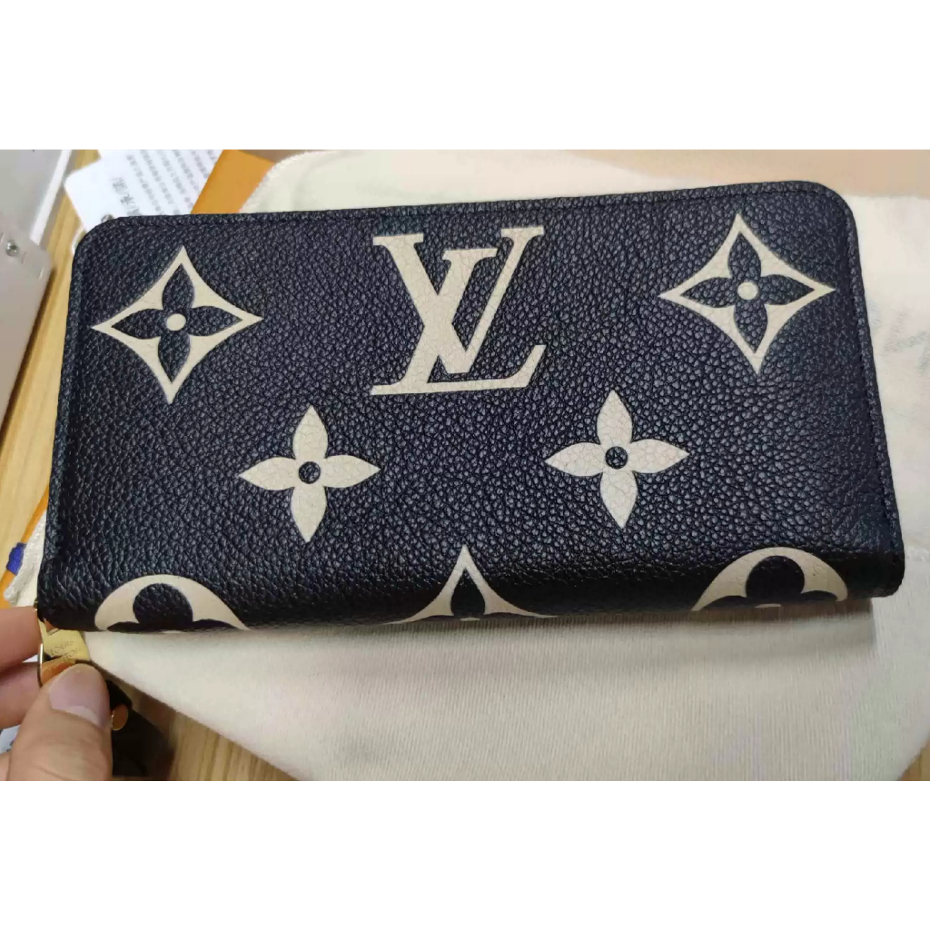 ［ Produk asli Perancis］ M82338 Dompet hitam Louis Vuitton/dompet panjang cewek/dompet zip/Dompet mul