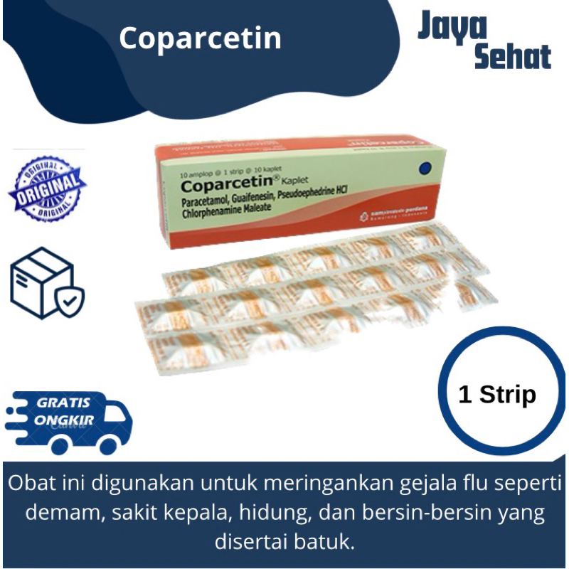 Coparcetin Strip 10 Kaplet - Flu dan Batuk Berdahak