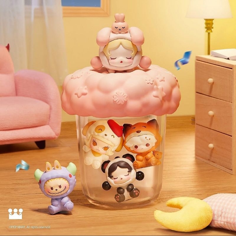 Pop bean pajama series figure | Popbean pajama party | Popbean skullpanda pajama | Pop bean SP Pajam
