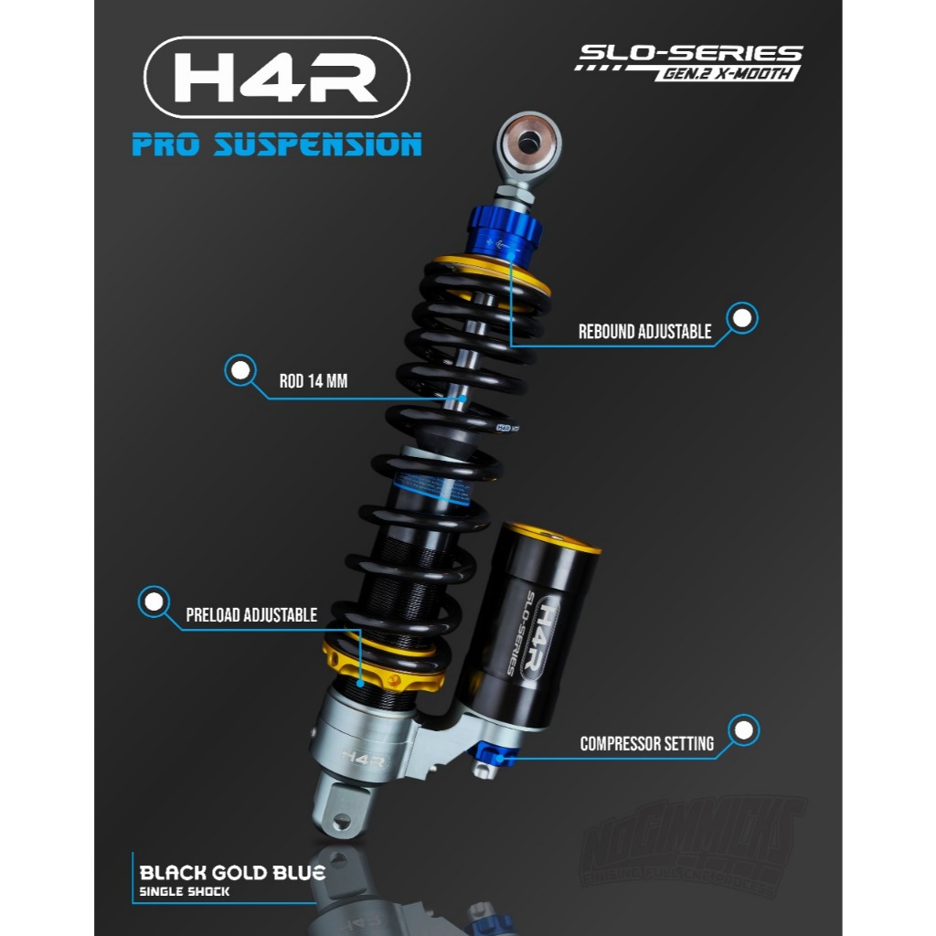H4R Shockbreaker X-MOOTH Shock Motor Matic Universal Vario Stylo Beat New Scoopy Genio Xride Filano