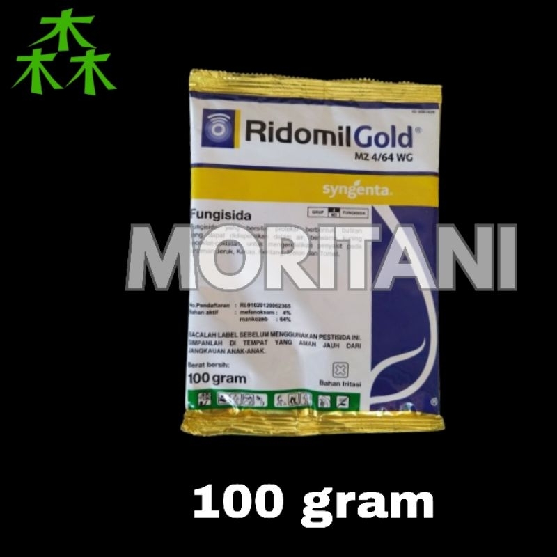 RIDOMIL GOLD MZ 4/64 WG 100 gram Fungisida sistemik Bahan Aktif Mefenoksam + Mankozeb