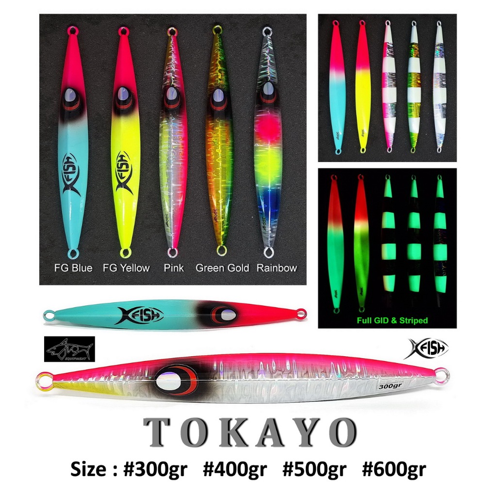 METAL JIG TOKAYO GID 300gr 400gr 500gr 600gr