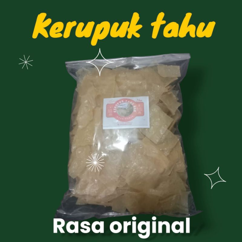 

kerupuk tahu rasa original isi 500grm renyah gurih