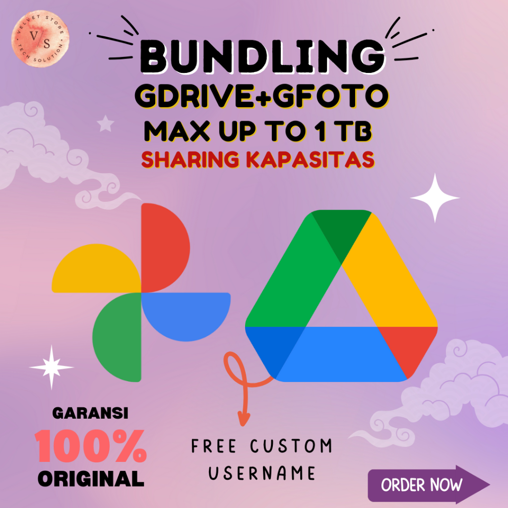 [BUNDLE] Google Drive + Bonus Google Photos Unlimited Lifetime Bergaransi