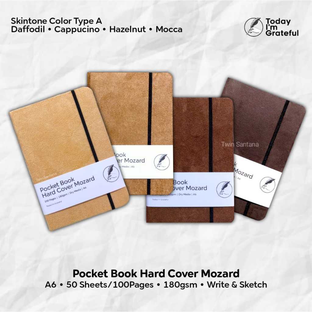 

Sketchbook A6 Pocket Grateful Jurnal Mozard - Buku Gambar A6 180gsm 100 lembar
