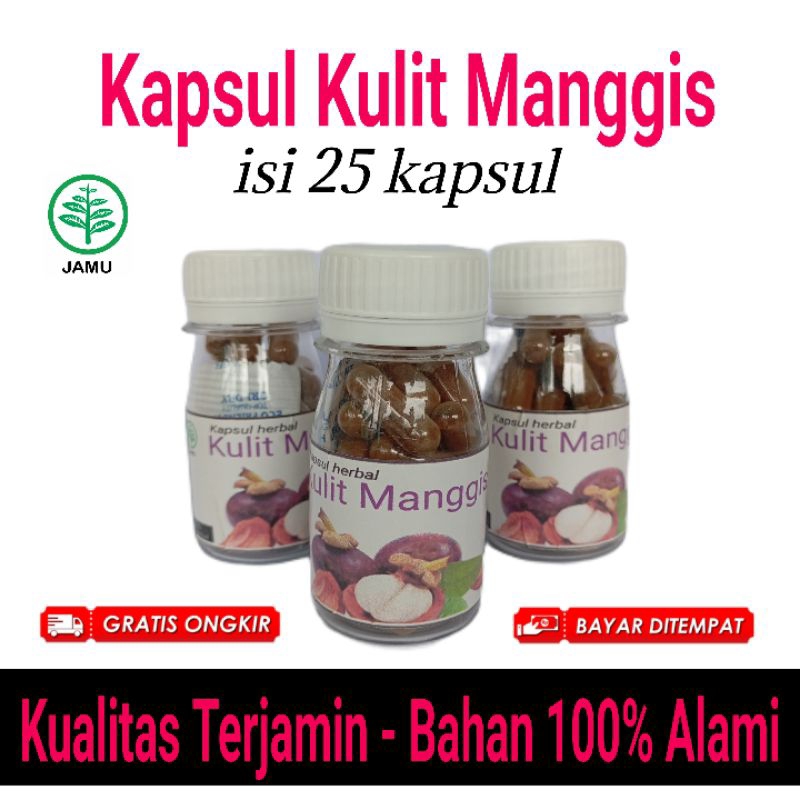 

Kulit manggis obat kanker herbal suplemen kesehatan kapsul isi 25 pcs