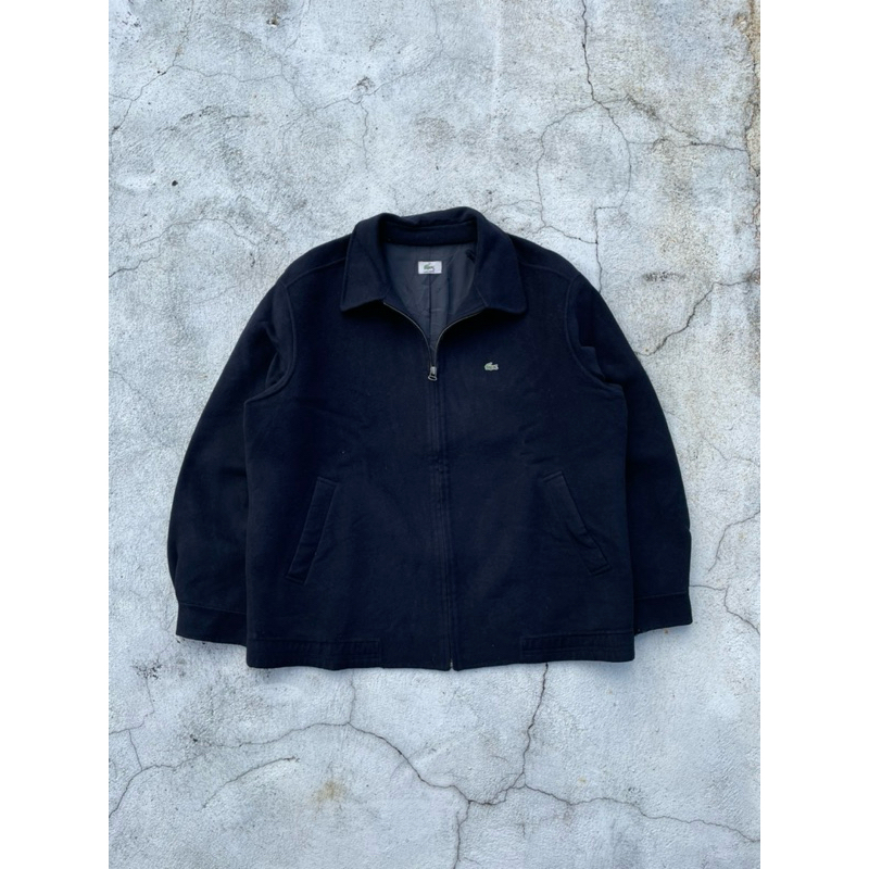 Vintage Casual Navy Lacoste Wool Blend Work Jacket