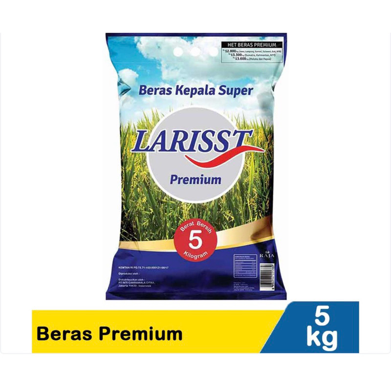

Beras Premium Larisst Kepala Super 5kg