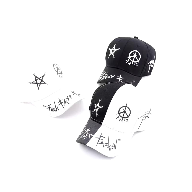 Topi Bassball Korea sablon Fashion Gaya Korea / Topi cewek / Topi Cowok BELANJA HAPPY FASHION