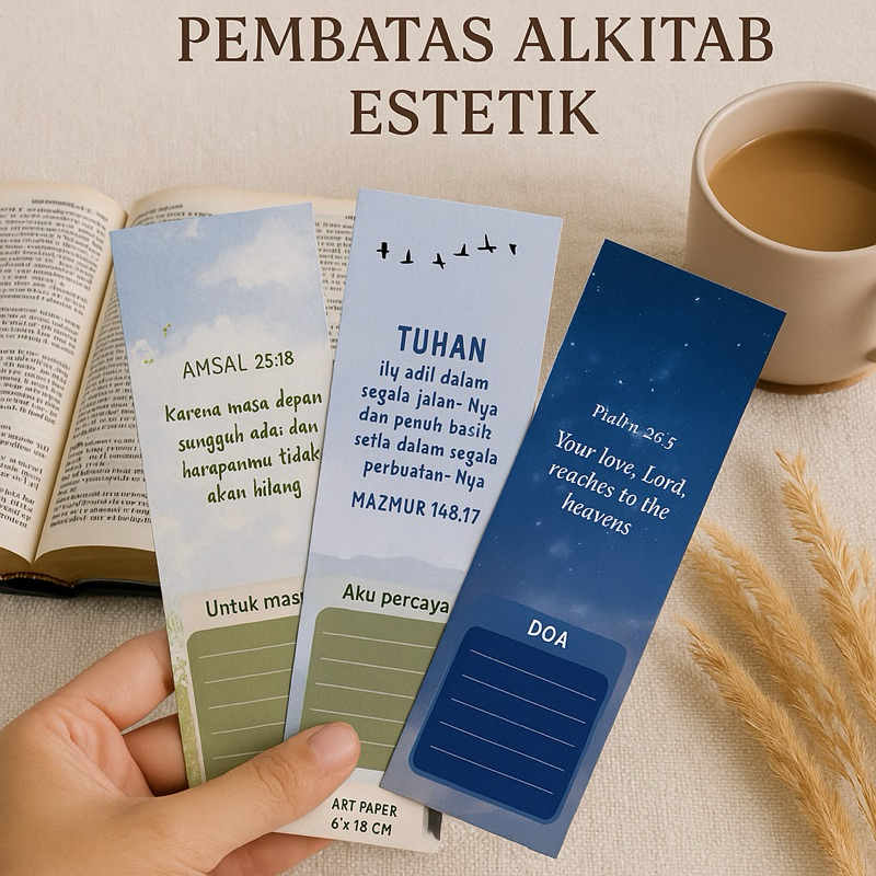

Pembatas Alkitab Estetik || Starter pack untuk Saat teduh kamu