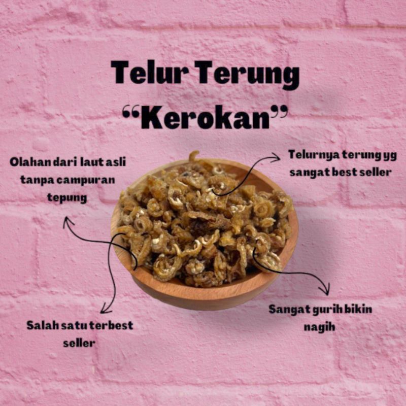 

TELUR TERUNG/KEROKAN ASLI 100g