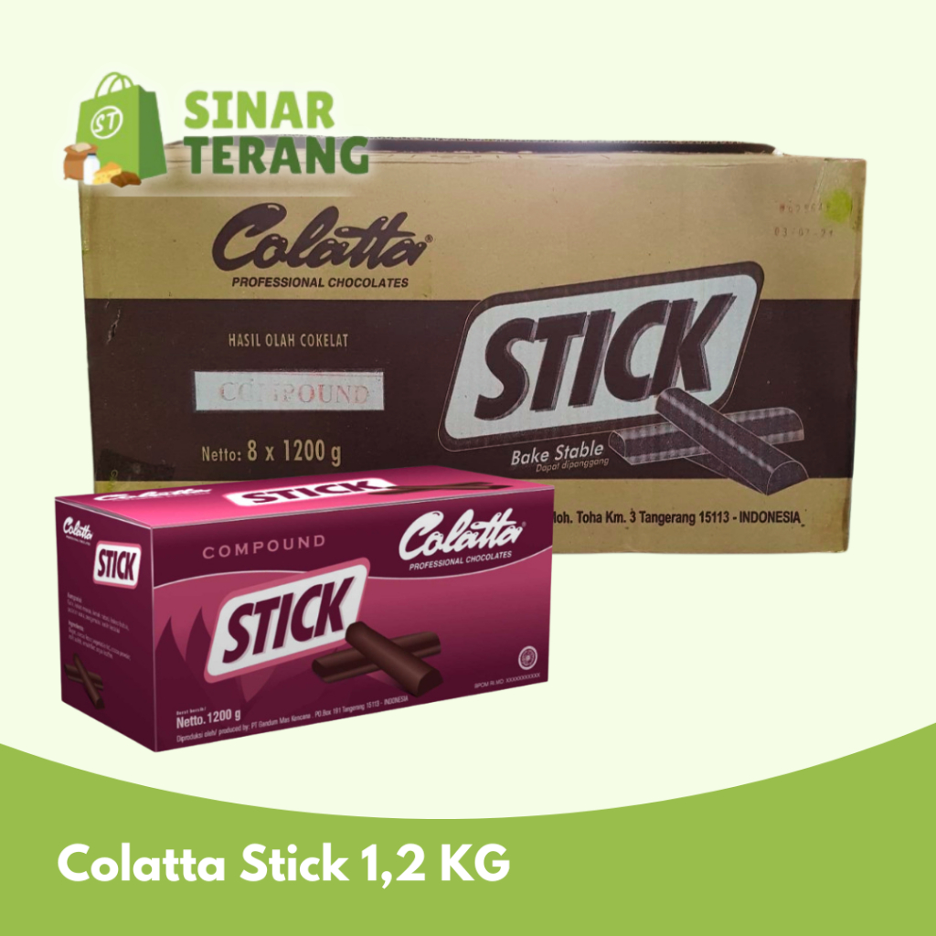 

Colatta Stick bake stable 1.2kg Coklat compound Batang stik GROSIR