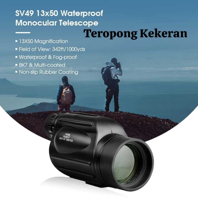 TEROPONG KEKERAN JARAKJAUH TEROPONG TELESKOP MONOCULAR MULTK COATED WATERPROOF