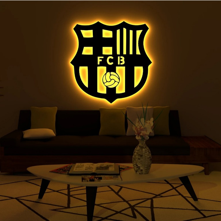 HIASAN DINDING LAMPU RGB PLYWOODS 6 MMBarcelona, ​​Dekorasi Dinding Barcelona, ​​Dekorasi Dinding LE