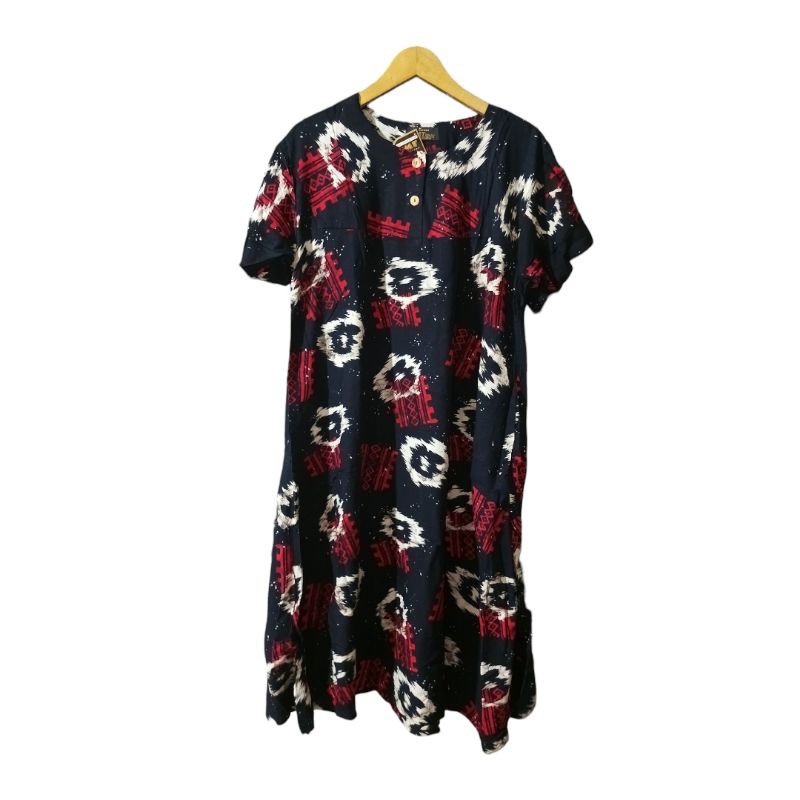 Daster Marisa Smt Pias Kancing Hitam Ori