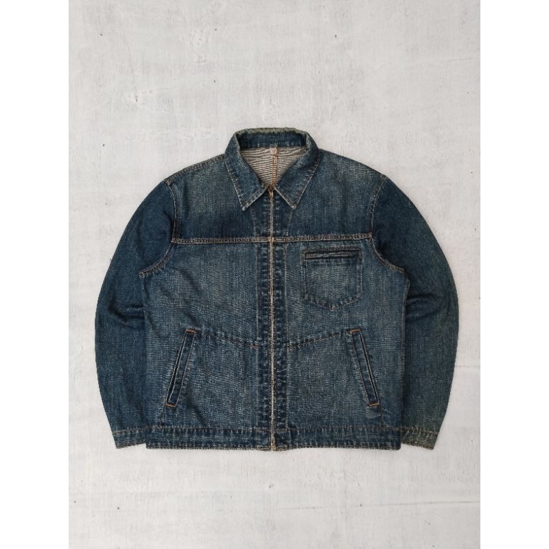 work jaket jeans uniqlo