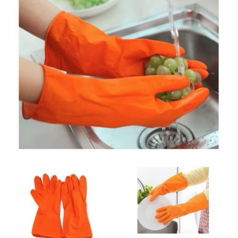 Sarung Tangan Karet LATEX BERKEBUN / CUCI PIRING  sarung tangan karet tebal serbaguna