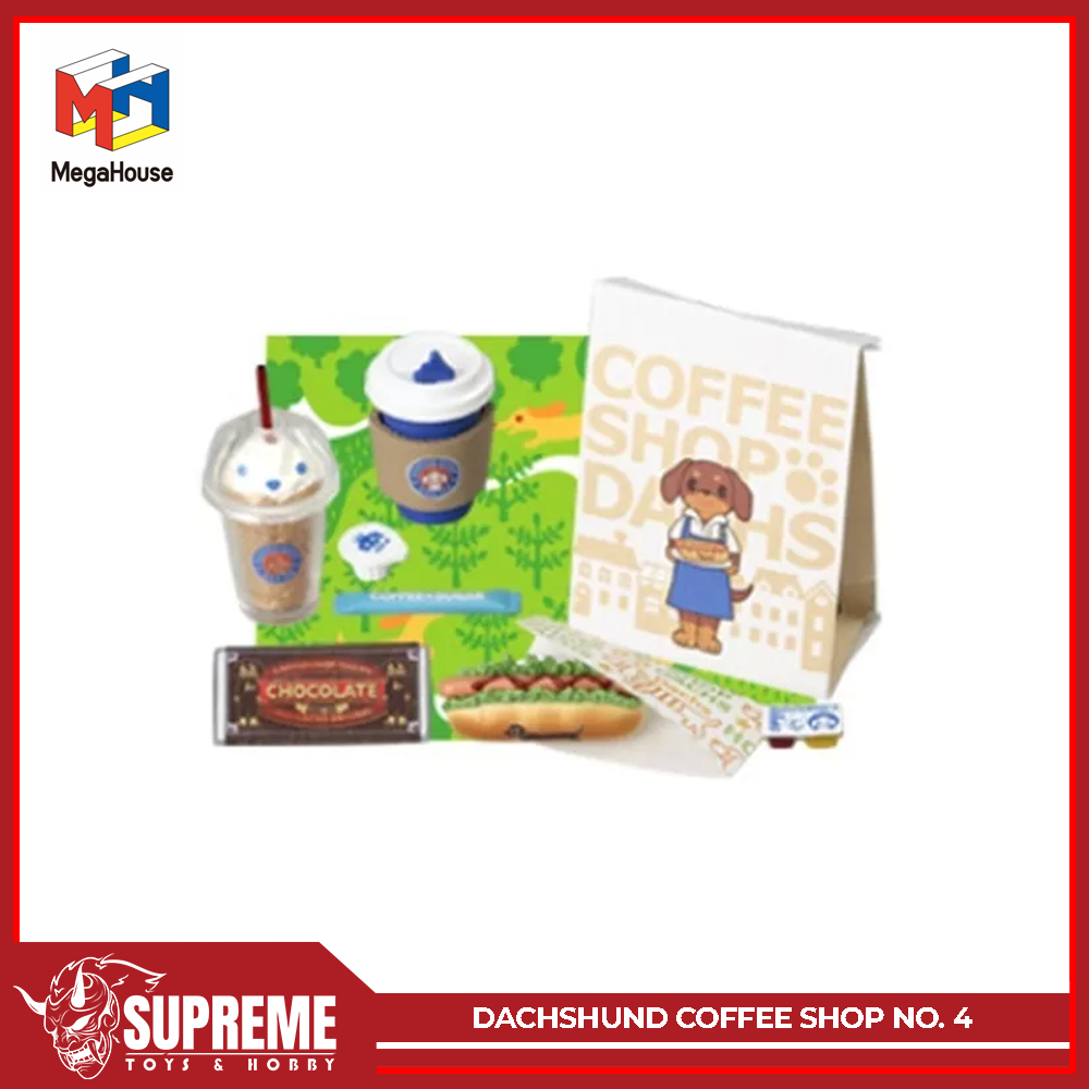 MegaHouse Mega House Miniature Dachs Dachshund Dog Coffee Shop No. 4