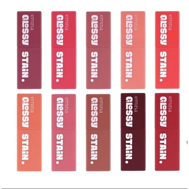 Emina Glossy Stain Lip Tint | Lipstik Glossy Bibir Lembap Tahan Lama
