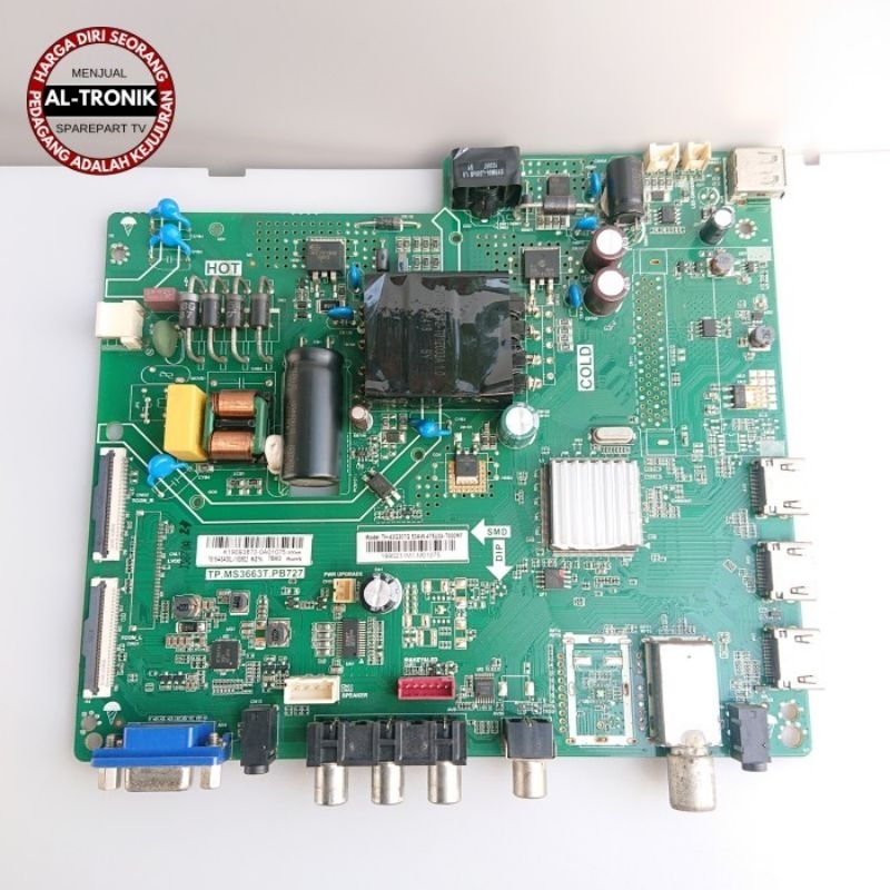 MAINBOARD MB TV LED PANASONIC 43 INCH MODEL TH-43G307G TH43G307G MOTHERBOARD MOBO MODUL MESIN PANASO