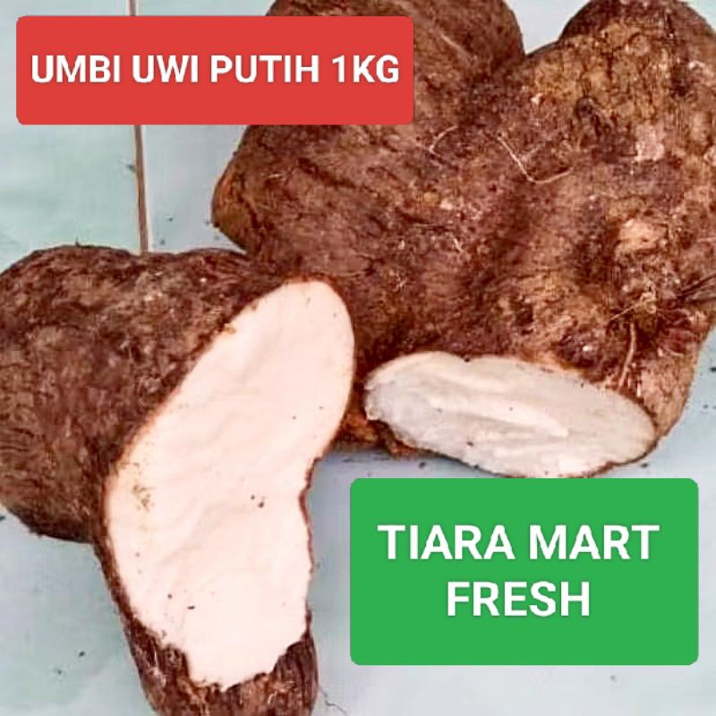 

Uwi makanan bebas gula, Umbi Uwi Putih Segar - 1kg